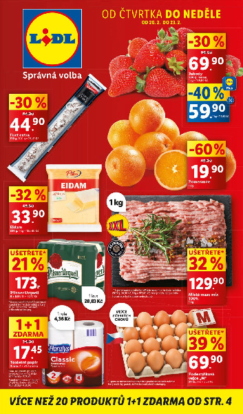 Lidl leták od 20.2. do 23.2.2025