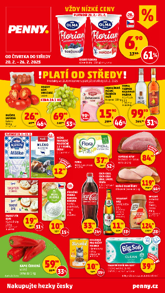 Penny Market leták od 20.2. do 26.2.2025
